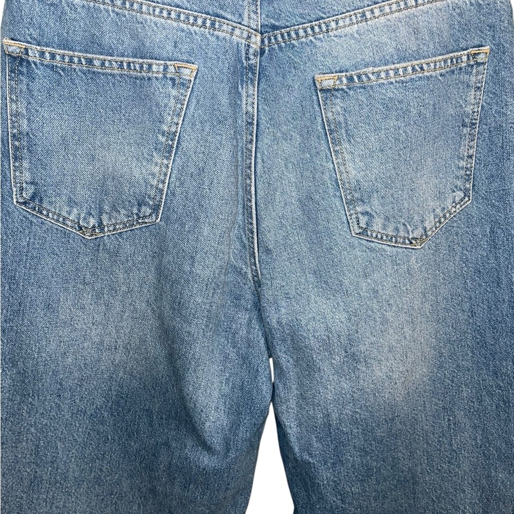 AllSaints Elli Destroyed Wide Leg Jeans W27 Distressed Cropped Denim - Picture 7 of 12